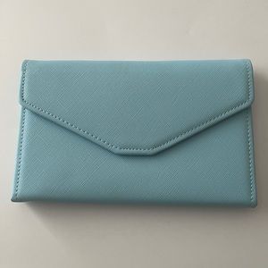Travel wallet - light blue